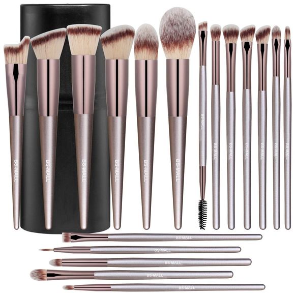 Complete Beauty: 18-Piece Premium Synthetic Makeup Brush Set - Picture 1 of 3